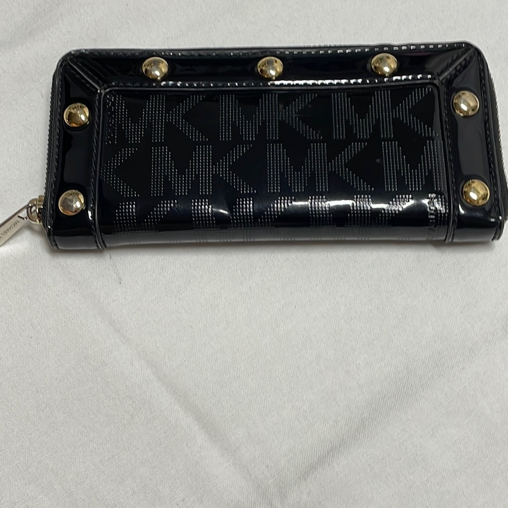 Black Patent Leather Looking Michael Kors Wallet